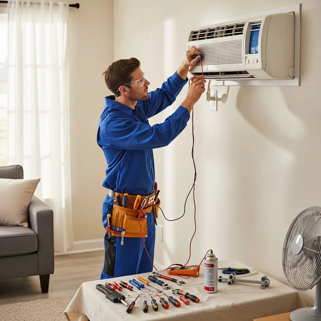 Gölmarmara Grundig Grundig klima gaz dolumu ve bakım – Enerji verimliliği artırıldı. - Teknik servis örneği